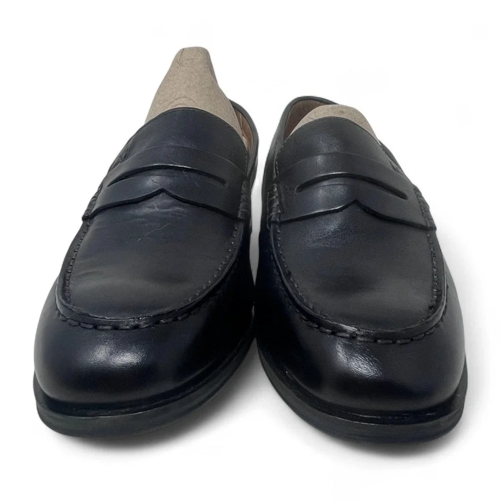 Vionic Men Snyder Penny Loafer 8M Black Leather Dress Shoe Classic Office Career